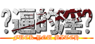 傻逼的淫圣 (FUCK YOU BITCH)