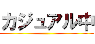 カジュアル中 ()