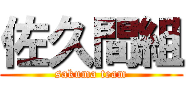 佐久間組 (sakuma team)