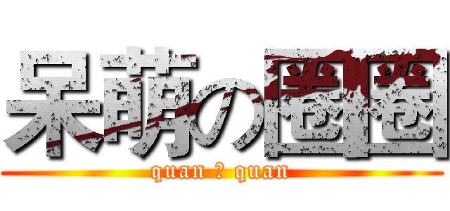 呆萌の圈圈 (quan の quan)