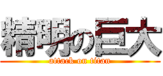 精明の巨大 (attack on titan)