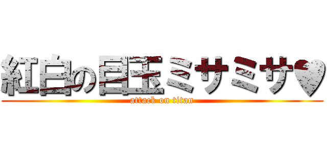 紅白の目玉ミサミサ♥ (attack on titan)