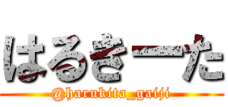 はるきーた (@harukita_gaiji)