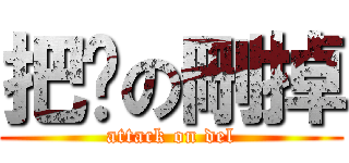 把她の刪掉 (attack on del)