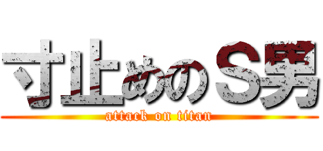 寸止めのＳ男 (attack on titan)