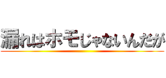漏れはホモじゃないんだが ()