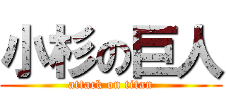 小杉の巨人 (attack on titan)