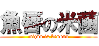 魚唇の米菌 (mijun is bendan)