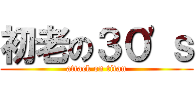 初老の３０\'ｓ (attack on titan)