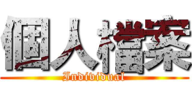 個人檔案 (Individual)