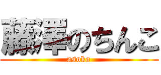 藤澤のちんこ (asoko)