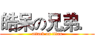 皓呆の兄弟． (attack on titan)