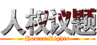 人权议题 (Human Rights)