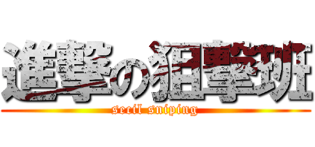 進撃の狙撃班 (secil sniping)