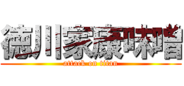 徳川家康味噌 (attack on titan)