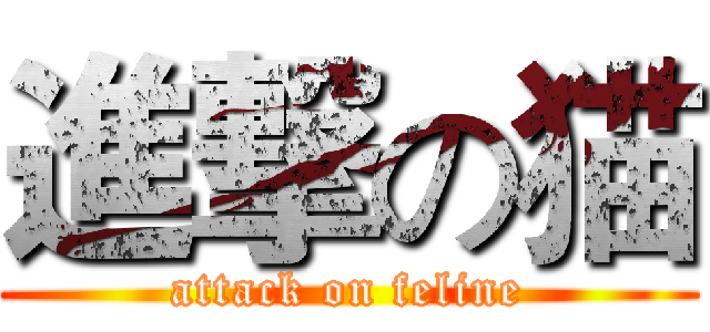 進撃の猫 (attack on feline)