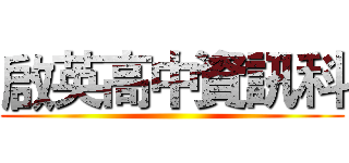 啟英高中資訊科 ()