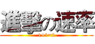 進擊の速率 (1+1=2)