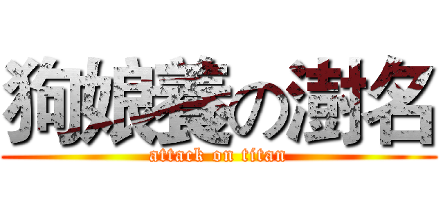 狗娘養の澍名 (attack on titan)