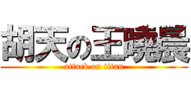 胡天の王曉晨 (attack on titan)