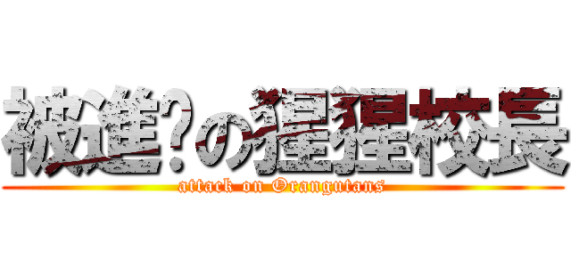被進擊の猩猩校長 (attack on Orangutans)