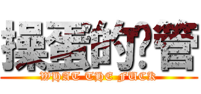 操蛋的财管 (WHAT THE FUCK)