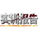 实训报告 (Training report)