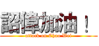 詔偉加油 ！ (attack on Chao Wei)
