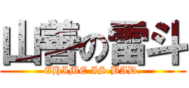 山善の雷斗 (EHIME IS BAD.)