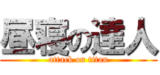 昼寝の達人 (attack on titan)