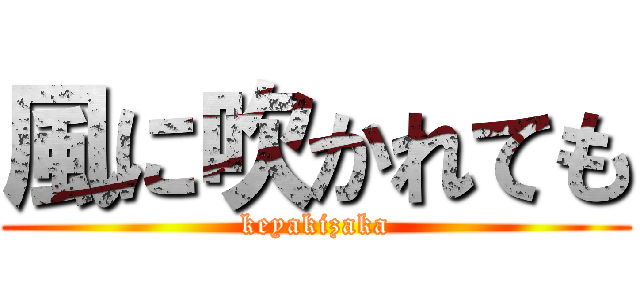 風に吹かれても (keyakizaka)
