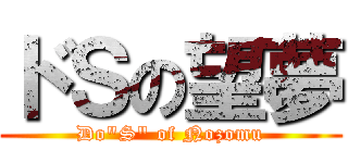 ドＳの望夢 (Do"S" of Nozomu)