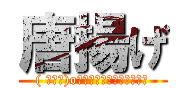 唐揚げ (( ﾟ∀ﾟ)o彡゜からあげ！からあげ！)