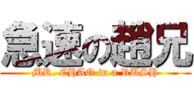 急速の趙兄 (MR. CHAO in a RUSH)