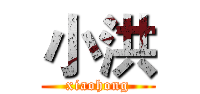 小洪 (xiaohong)