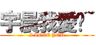 宇晨我愛你~ (I LOVE YOU)