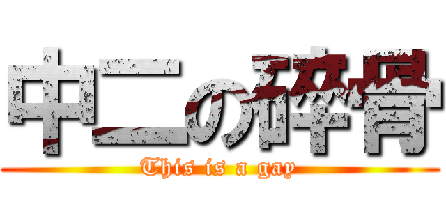 中二の碎骨 (This is a gay)