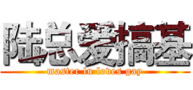 陆总爱搞基 (master lu loves gay)