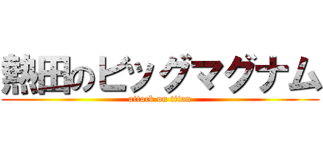 熱田のビッグマグナム (attack on titan)