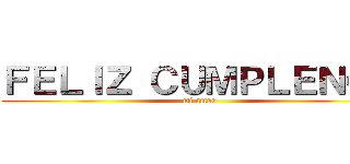 ＦＥＬＩＺ ＣＵＭＰＬＥＮＯＳ (mi amor )