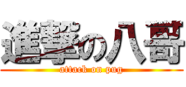 進撃の八哥 (attack on pug)
