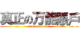 真正の万能賬戶 (true universal)