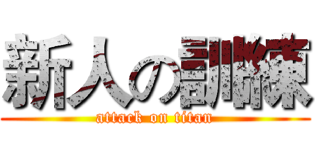 新人の訓練 (attack on titan)
