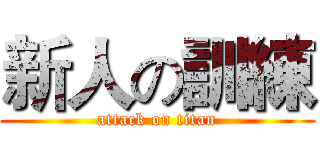 新人の訓練 (attack on titan)