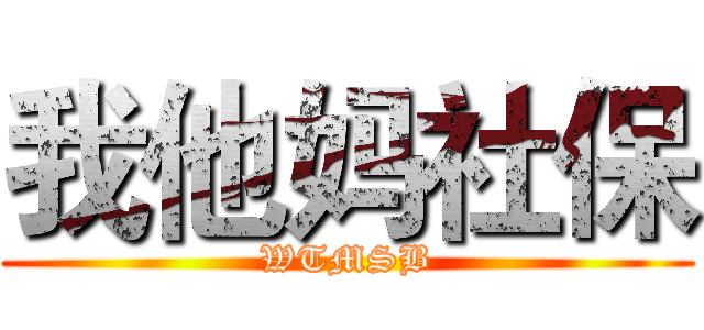 我他妈社保 (WTMSB)