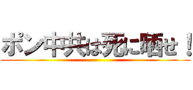 ポン中共は死に晒せ！ ()