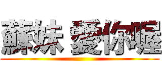 蘇妹 愛你喔 ()