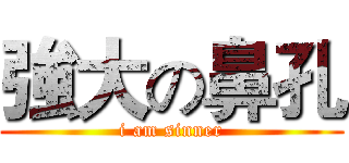 強大の鼻孔 (i am sinner)
