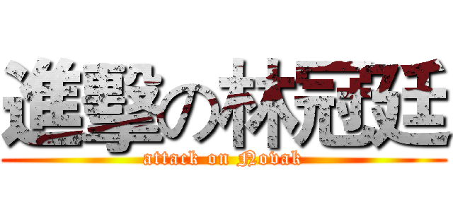 進擊の林冠廷 (attack on Novak)