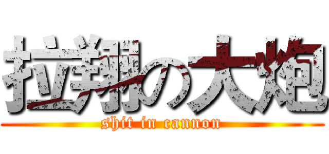 拉翔の大炮 (shit in cannon)